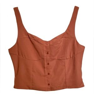 ABERCROMBIE & FITCH Satin Button-Through Top NWT